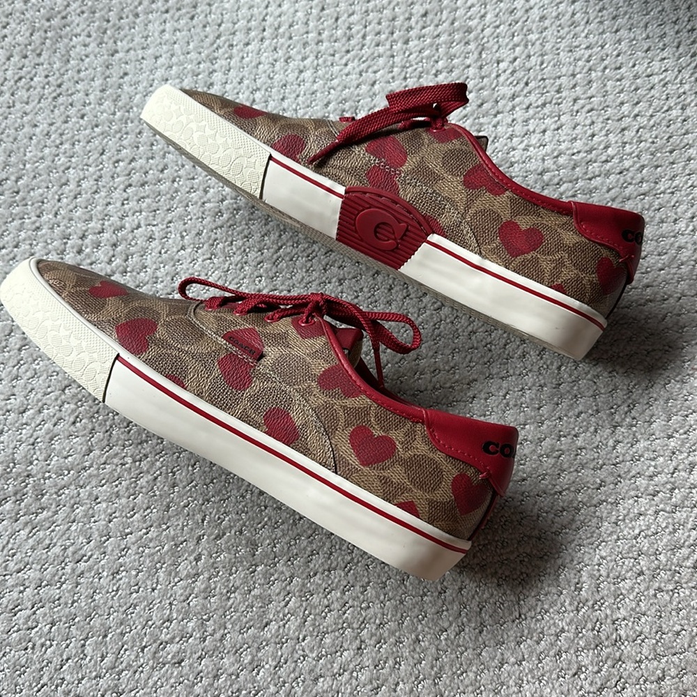 Coach Red and Brown Sneakers Casual Style
Citysole sold out everywhere
Run big. - Picture 3 of 6